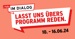 rbb-Dialogwoche (Bild: rbb - Rundfunk Berlin-Brandenburg)