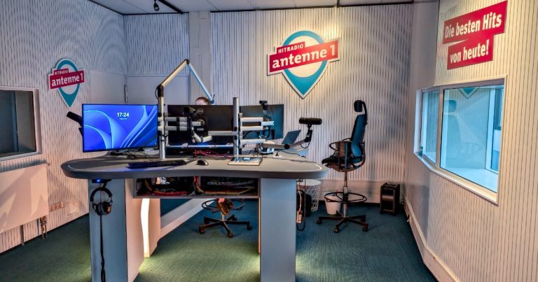 Das neue Studio von Hitradio antenne1 (Bild: © antenne 1)
