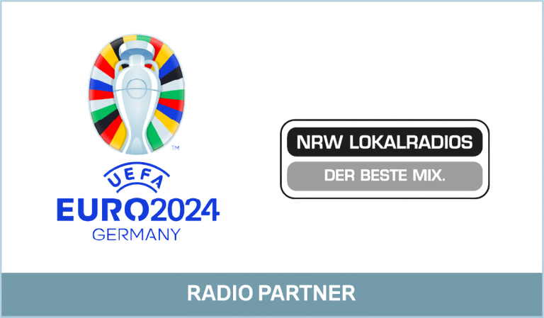 Die NRW-Lokalradios freuen sich, dass sie bei der Heim-Fußball-EM als Radio-Partner live von den deutschen Spielen berichten können. (Bild: UEFA/NRW-Lokalradios)