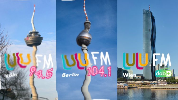 lulu.fm sagt Bye bye: Die Frequenzen Köln 94.5 MHz und Berlin 104.1 MHz werden nun frei für andere Sender. (Bild: lulu.fm/RADIOSZENE)