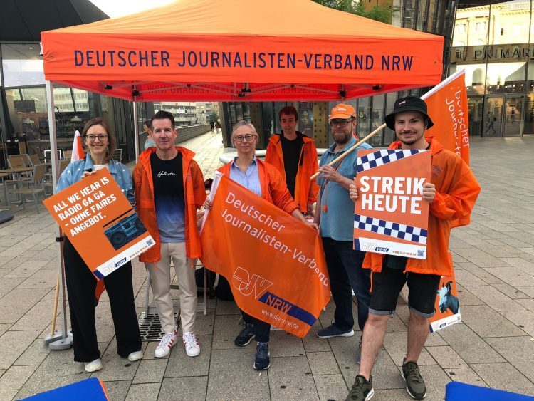 Streik bei Radio Wuppertal (Bild: DJV-NRW)