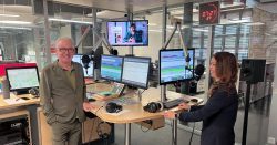 Streik-Morgen bei Radio Wuppertal mit Georg Rose und Angela Wegener (Bild: © Radio Wuppertal)